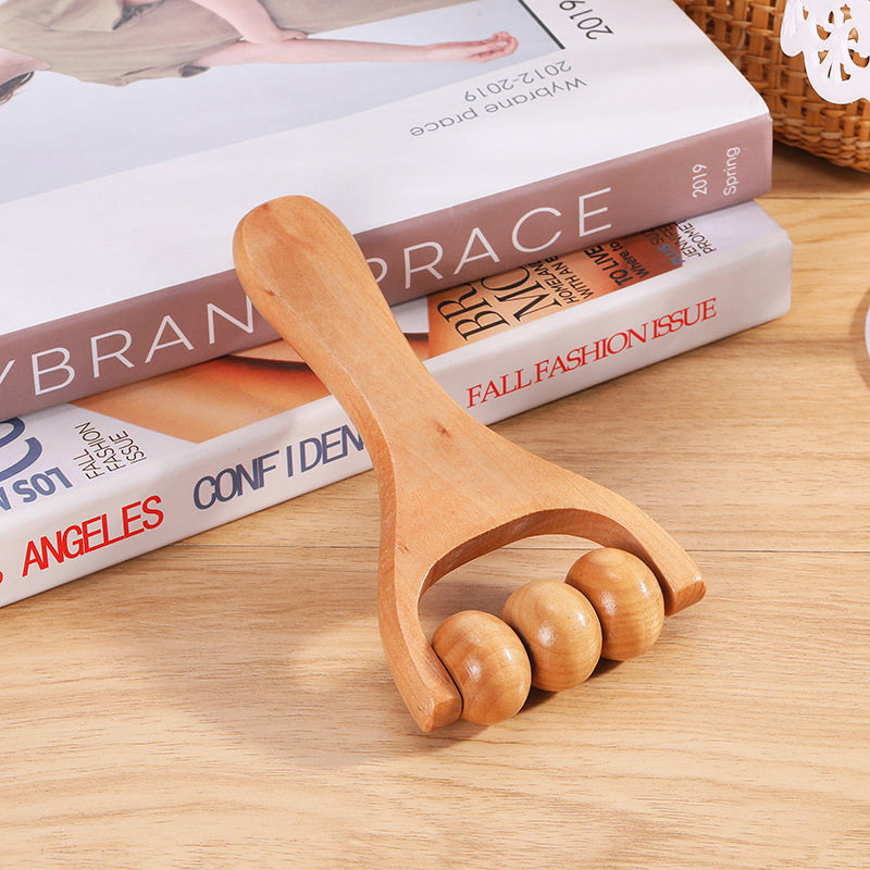 Wooden Massage Roller Handheld