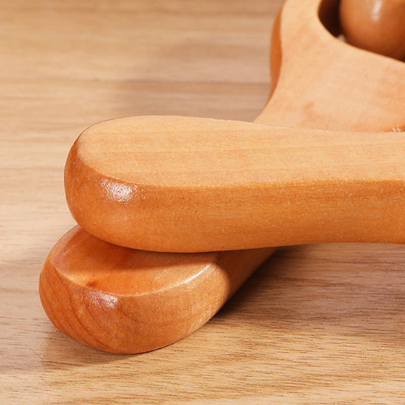 Wooden Massage Roller Handheld