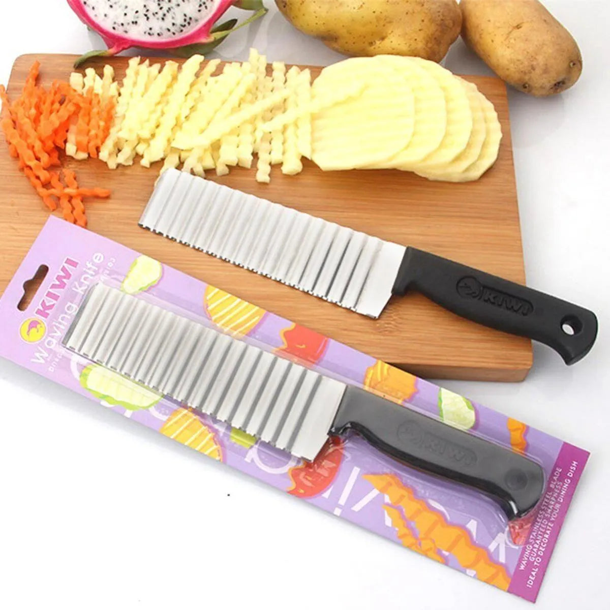 Crinkle Cutter Knife Stainless Steel