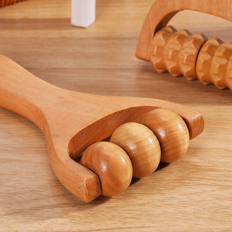 Wooden Massage Roller Handheld