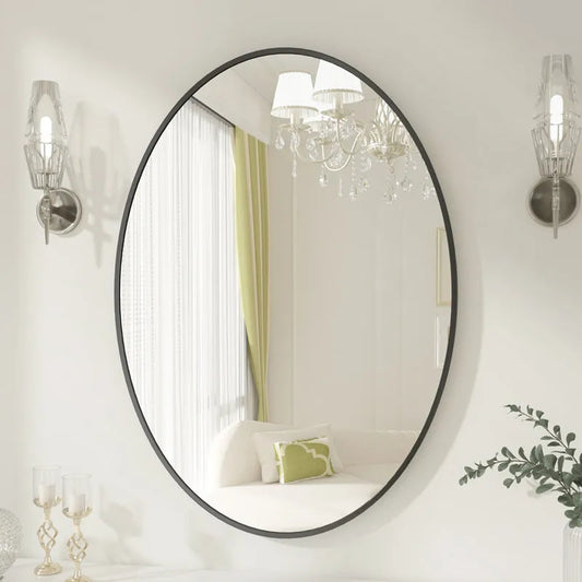 Oval Shape Flexible Self Adhesive Non-Glass Mirror Sticker