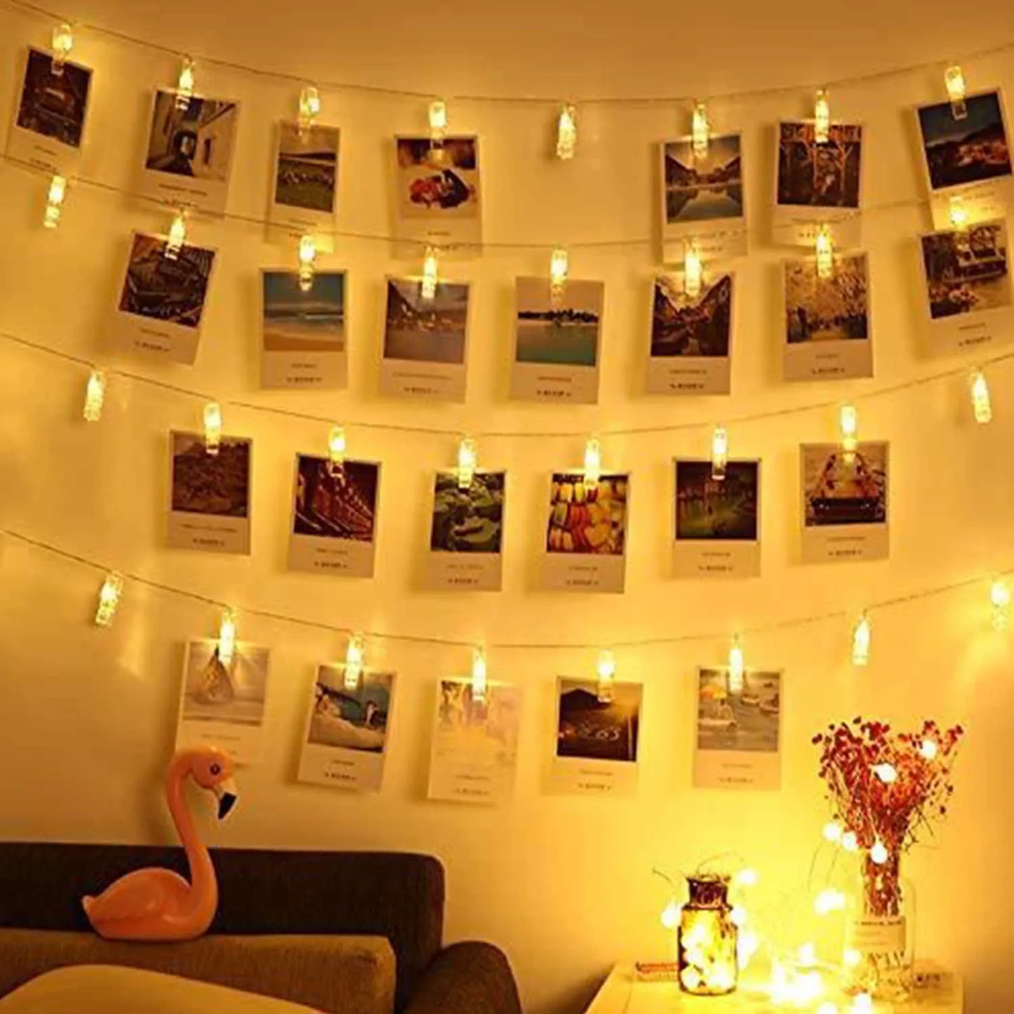LED Photo Clip String Lights