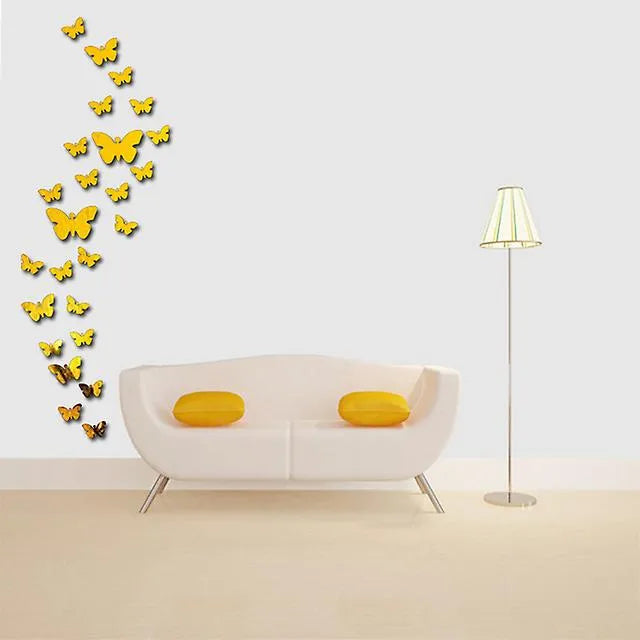 Butterfly Mirror Wall Stickers