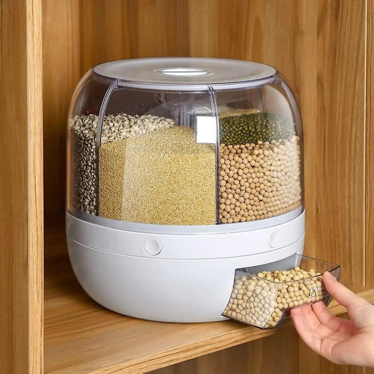 Grid Rotating Grid Grain Rice Dispenser