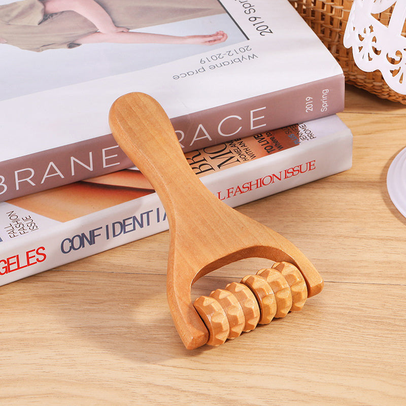Wooden Massage Roller Handheld