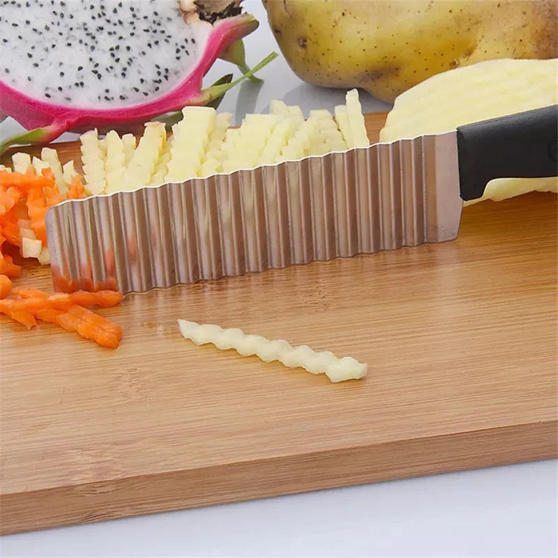 Crinkle Cutter Knife Stainless Steel