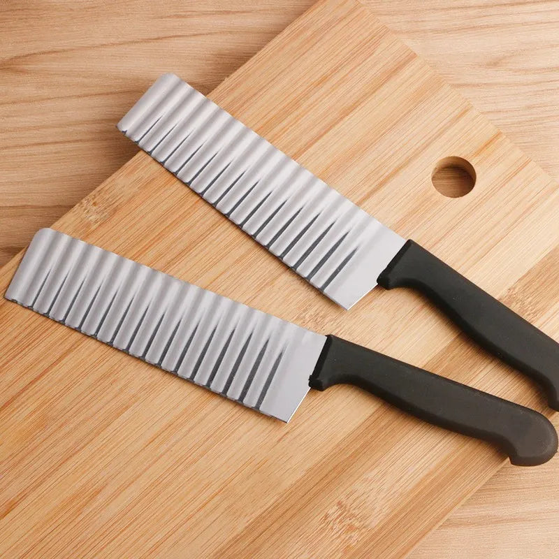 Crinkle Cutter Knife Stainless Steel