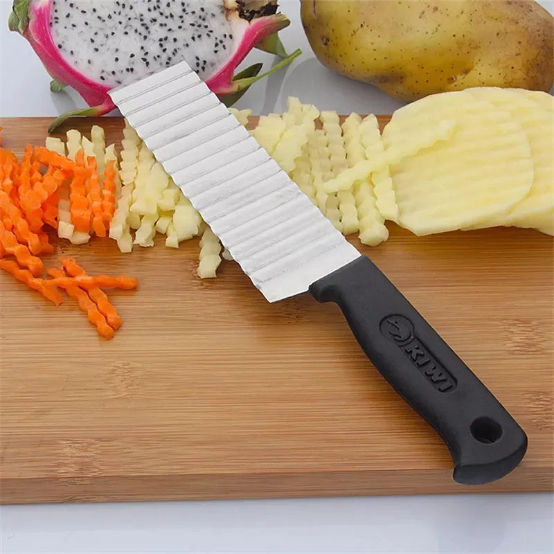 Crinkle Cutter Knife Stainless Steel