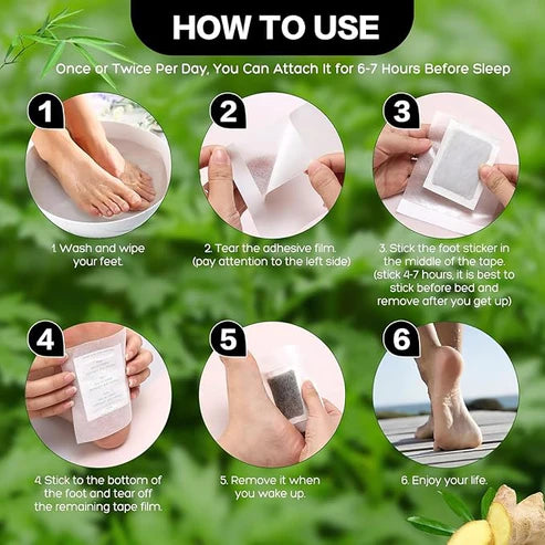 Fitpiick Deep Cleansing Natural Herbs Patches for Internal Toxin Removal, Weight loss & Better Sleep Cycle