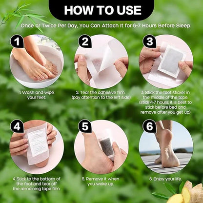 Fitpiick Deep Cleansing Natural Herbs Patches for Internal Toxin Removal, Weight loss & Better Sleep Cycle